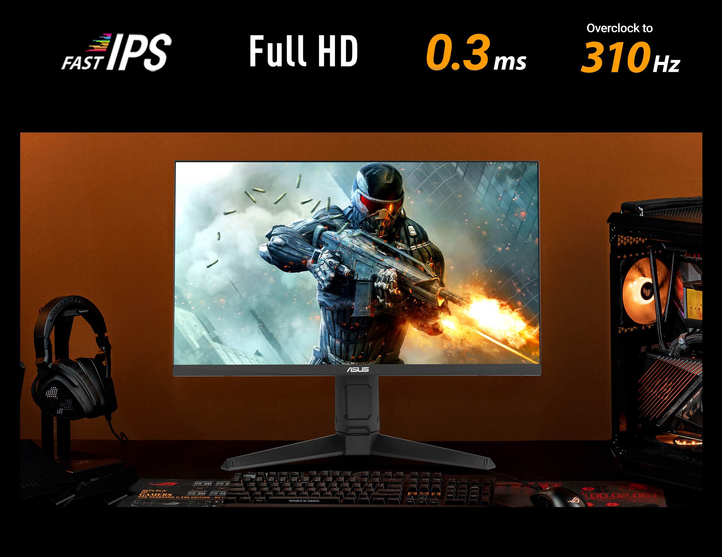 ASUS TUF GAMING 24.5インチ フルHDモニター 本体 ASUS TUF Gaming 24
